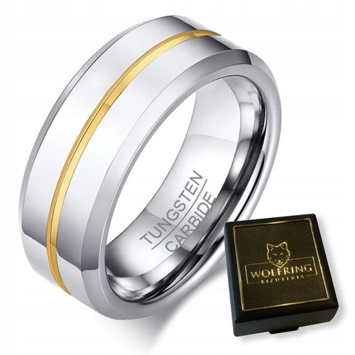 PIERŚCIEŃ OBRĄCZKA z Wolframu WOLFRING EU25 US11 na Arena.pl