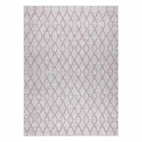 RUG/LU/VINEA/GRID/CREAM+POWDERPINK/140x190