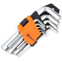 ZESTAW KLUCZY IMBUSOWYCH HEX KLUCZ IMBUSOWY IMBUS 1,5-10mm 9szt KRÓTKIE