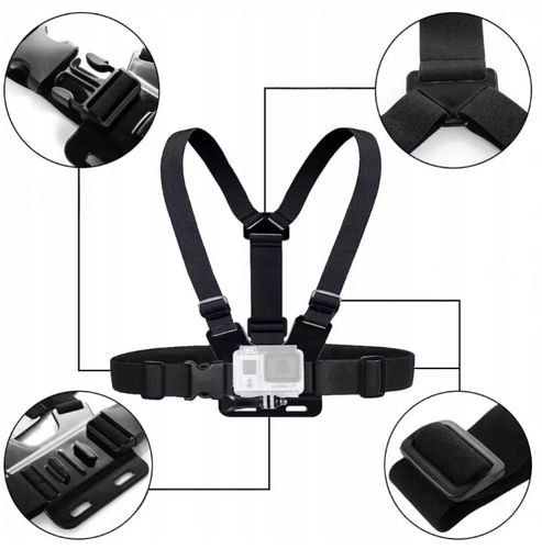 Szelki Uchwyt Chest Mount do GoPro Hero 12 11 10 9 8 7 6 DJI Osmo na Arena.pl
