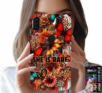 ETUI DO HUAWEI Y7 2019 - SHE IS RARE, SŁONECZNIKI, KWIATY, MOTYLE