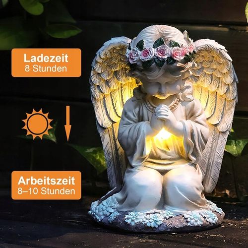 ANIOŁ ANIOŁEK SOLARNY NA GRÓB DO OGRODU TARASU OZDOBA HIT ŚWIĘTO ZMARŁYCH na Arena.pl