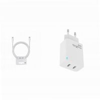 Ładowarka sieciowa GaN 45W dwa USB-C z kabelem do Oppo Reno 5 5G