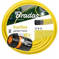 WĄŻ OGRODOWY SUNFLEX BRADAS 1/2`` 30 metrów + GRATIS SZYBKOZŁĄCZKA 1/2