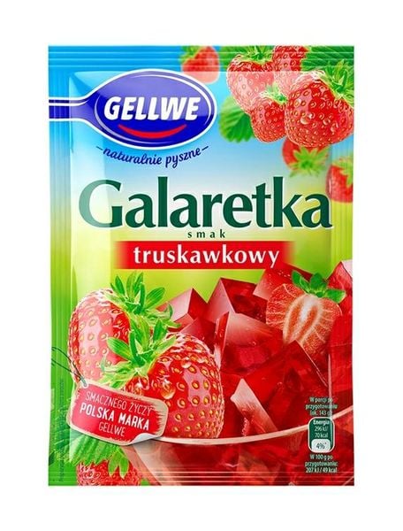GELLWE GALARETKA TRUSKAWKOWA 72G zdjęcie 1