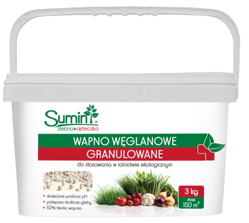 Sumin Wapno Węglanowe Granulowane Odkwaszanie 3Kg na Arena.pl