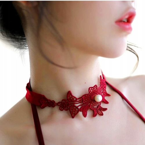 PODWIĄZKA czerwona STUDNIÓWKA z PEREŁKĄ czerwień MODNY ODCIEŃ BURGUND bordo na Arena.pl