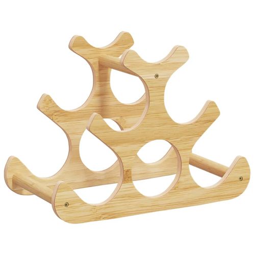 Stojak na 6 butelek wina, 35x18x25,5 cm, bambus na Arena.pl