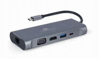 Adapter Gembird USB-C 7 W 1 HUB 3.0 HDMI VGA PD