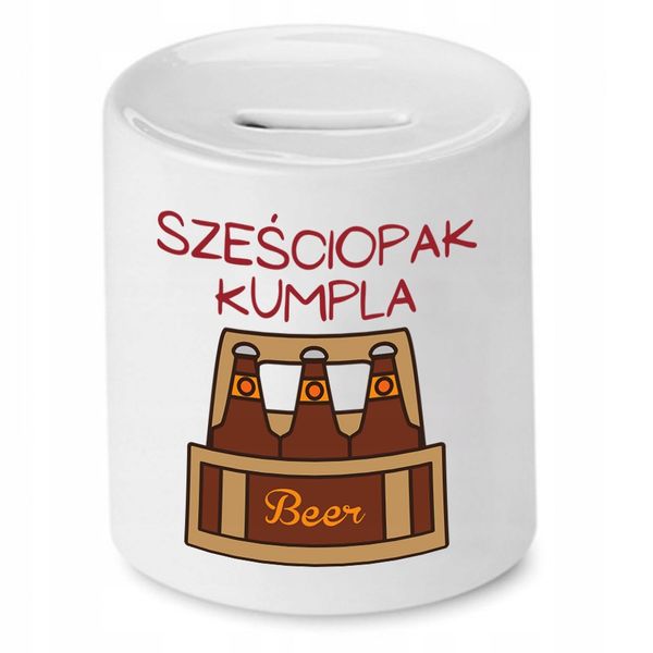 Skarbonka Dla Przyjaciela Sześciopak Kumpla Z Nadrukiem Ze Zdjęciem zdjęcie 1