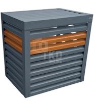 Osłona klimatyzatora - pompy ciepła 80x50x120 cm antracyt TKD164