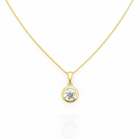 naszyjnik stal szlachetna pozłacana 14k złotem, cyrkonia nst2227