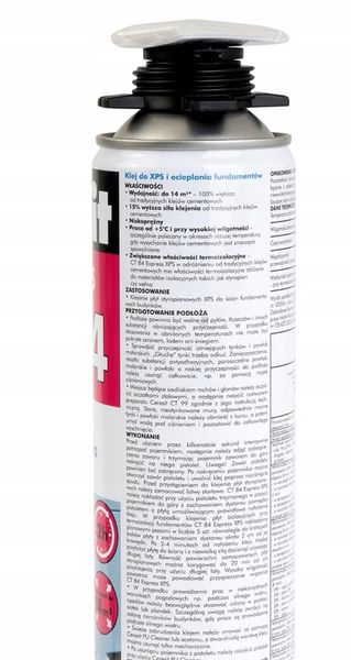 CERESIT KLEJ PU CT84 XPS FUNADAMENTY EXPRESS 750ML zdjęcie 4