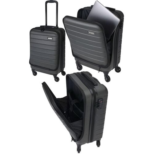 WALIZKA PODRÓŻNA KABINOWA 20 CALI Z KOMORĄ NA LAPTOPA PROWORLD ANTRACYT na Arena.pl