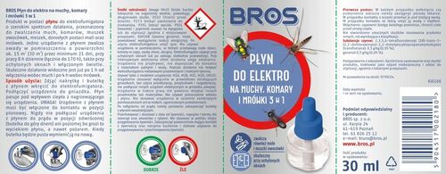 BROS Płyn do elektrofumigatora owadobójczego, muchy, komary, mrówki na Arena.pl