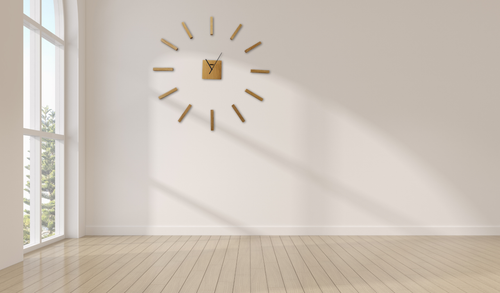 Zegar Ścienny Drewniany Do Salonu Efekt 3D Przyklejany Bardzo Duży 90 cm na Arena.pl