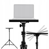 STATYW MULTIMEDIALNY STOJAK z Półką LAPTOP 10kg 180cm Regulowany Składany