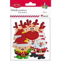 naklejki piankowe mikołaj elf renifer 40 szt titanum