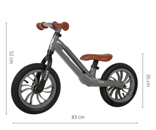 Qplay Rowerek Biegowy Racer Grey na Arena.pl