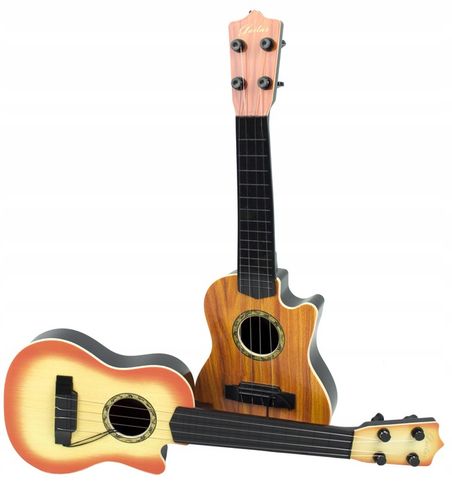 GITARA DLA DZIECI INSTRUMENT MUZYCZNY 4 STRUNY na Arena.pl