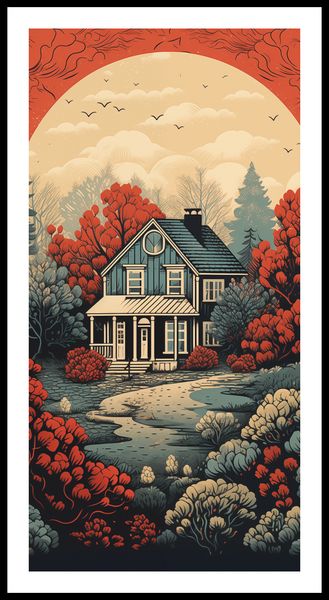 Plakat 50x100cm Idylla Rustykalna zdjęcie 3