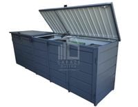 Zabudowa koszy na śmieci obudowa kubłów 345x80x120 cm 5x240L ID508