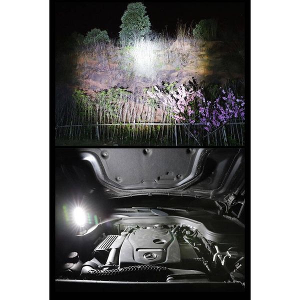 Mocna Latarka LED OSL COB Akumulator 18650 Szperacz zdjęcie 4