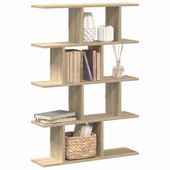 Półka ścienna kostka, 12 przegrodami, dąb sonoma