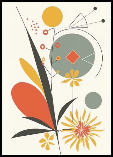 Plakat 50x70cm Geometryczny Ogród na Arena.pl
