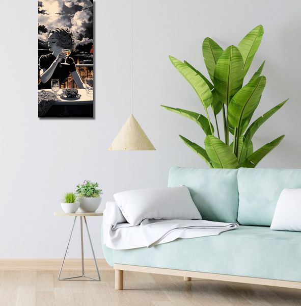 Obraz 30x70cm Wieczorne Toasty zdjęcie 2