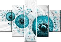 105CM 150CM OBRAZ 5 ELEM TURKUSOWE DMUCHAWCE 4 DRUK