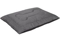 Legowisko poducha dla psa Welsti ciemny szary gładki L 100x70 antypoślizgowa
