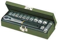 zestaw nasadek 1/4'' z grzechotką przelotową, 13cz. - l/pr23602