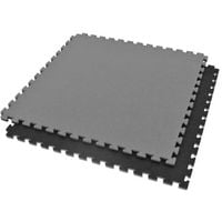 Mata do ćwiczeń z Ceryfikatem Bezpieczeństwa - Puzzle 1x1m - Czarno - Szara
