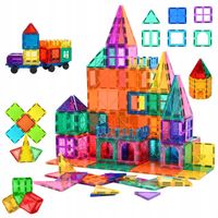 KLOCKI MAGNETYCZNE MAGNETIC 100EL 3D EDUKACJA ZABAWKA PANELE KREATYWNOŚĆ