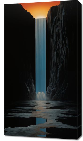 Obraz 50x90cm Wodospad Światła zdjęcie 1