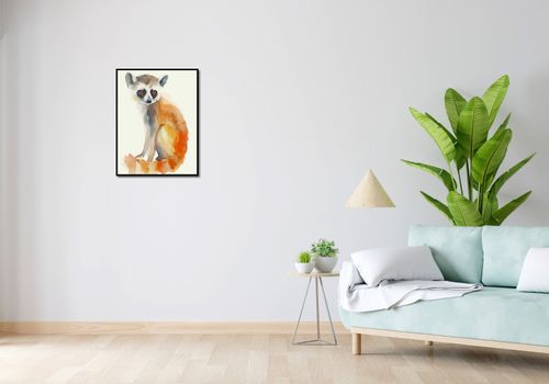 Plakat 50x65cm Lemurek na Arena.pl