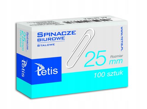 spinacze biurowe 25mm tetis a'10 na Arena.pl