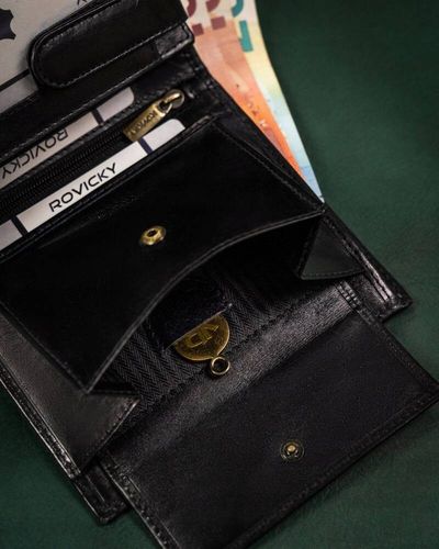 duży, skórzany portfel męski z systemem rfid - rovicky na Arena.pl