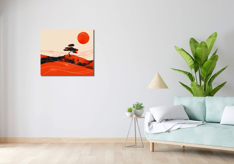 Obraz 70x60cm Czerwone Pustynne Pejzaże zdjęcie 2
