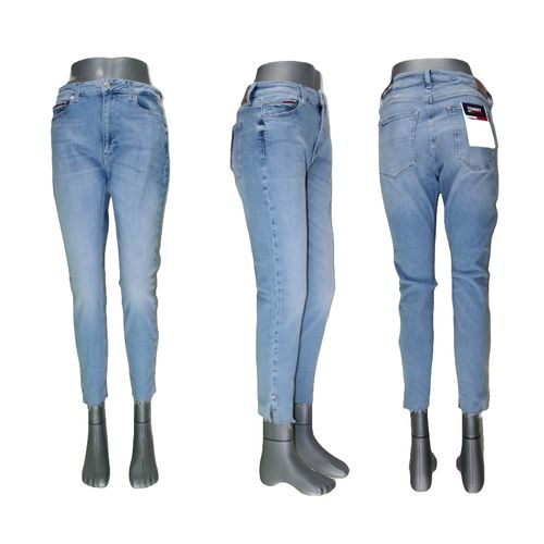 Damskie jeansy Tommy Jeans Sylvia rurki wysoki stan DW0DW10291 - W33/L30 na Arena.pl
