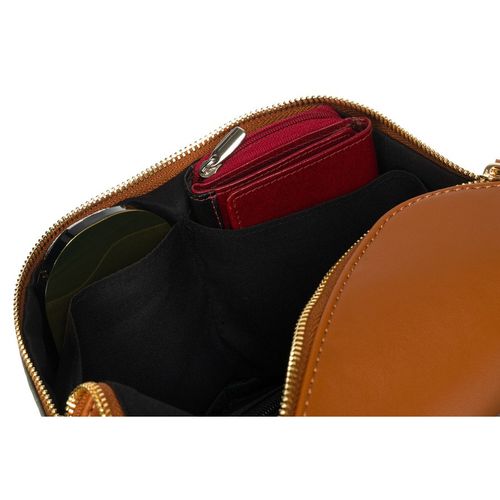 nerka damska z nylonu i skóry ekologicznej w zielono-brązowym kolorze na Arena.pl