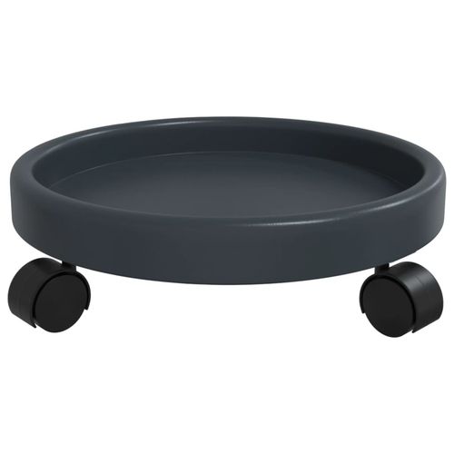 Podstawki pod donicę, z kółkami, 2 szt., szare, 34 cm, 35 kg na Arena.pl