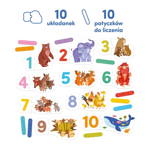 CzuCzu. Puzzle do pary Cyferki 3+ na Arena.pl