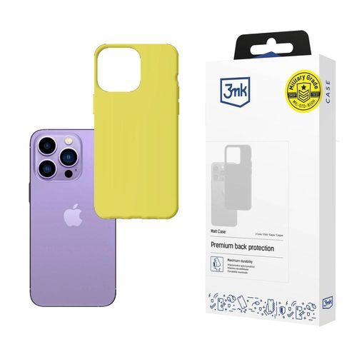 Matowe etui na Apple iPhone 14 Pro - 3mk Matt Case lime na Arena.pl