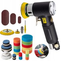 MINI POLERKA SZLIFIERKA MIMOŚRODOWA+ ZESTAW GĄBEK 25MM / 50MM / 75MM