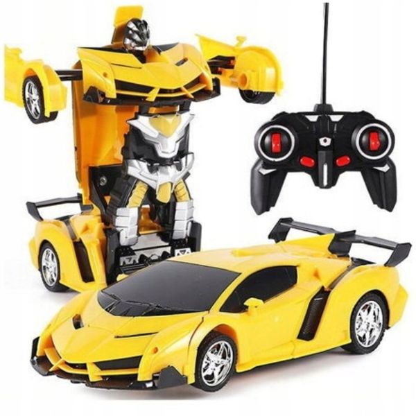 ROBOT TRANSFORMUJĄCY SIE W SAMOCHÓD LAMBO 2W1 AUTO NA PILOT RC DZIECI zdjęcie 3