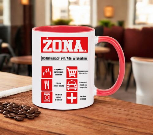 KUBEK Z NADRUKIEM PREZENT DLA KOLEŻANKI DZIEWCZYNY ŻONY MAMY DZIEŃ KOBIET na Arena.pl