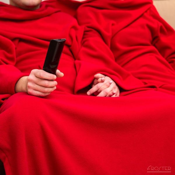 Kocyko-szlafrok dla Pary - Czerwony zdjęcie 5