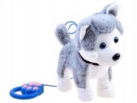 INTERAKTYWNY PIESEK HUSKY NA SMYCZY SZCZEKA CHODZI REAGUJE NA DOTYK